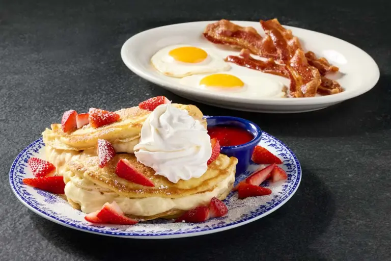 Strawberry Stuffed Cheesecake Pancakes